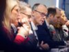 Friedrich Merz, Carsten Linnemann und Christina Stumpp mit Dennis Thering und Karin Prien in Hamburg