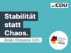 Wahlplakat Stabilität