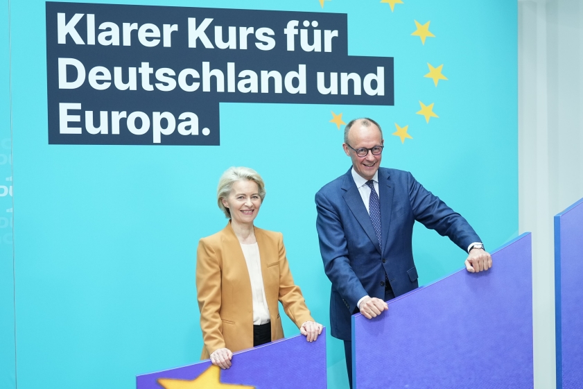 Ursula von der Leyen und Friedrich Merz