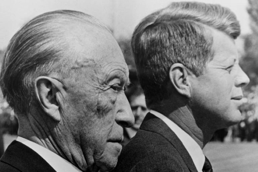 Konrad Adenauer und J. F. Kennedy